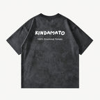 100% Emotional Tomato Coal Black tie-dye T-shirt, back