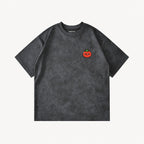 100% Emotional Tomato Coal Black tie-dye T-shirt, front