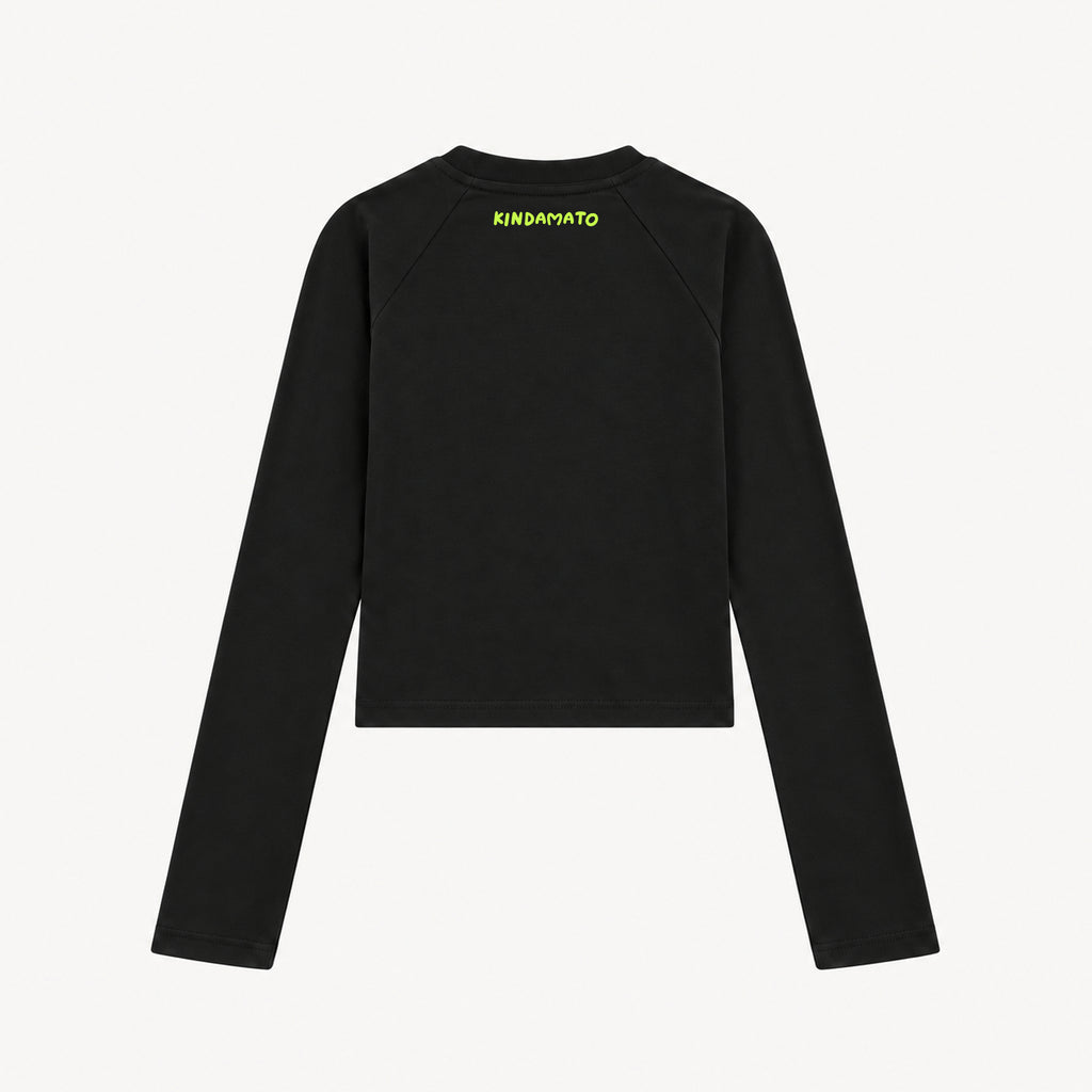 Don't Rush Me black women's long-sleeve top, back