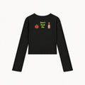 Don't Rush Me black women's long-sleeve top, front