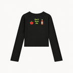 Don't Rush Me black women's long-sleeve top, front