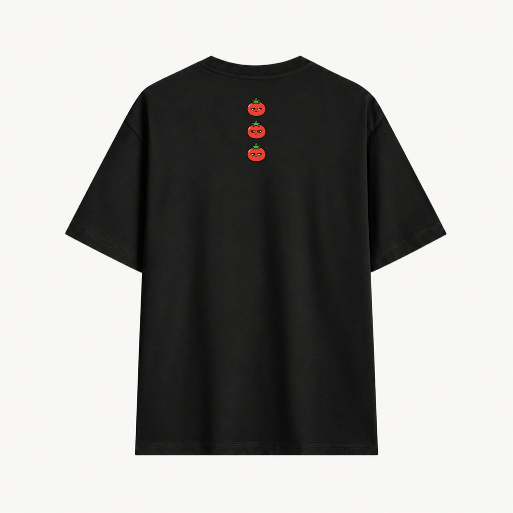 Scan Mode black relaxed-fit T-shirt, back