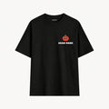Scan Mode black relaxed-fit T-shirt, front