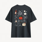 Too Much Going On Coal Grey T-shirt, back