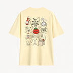 Too Much Going On Cream T-shirt, back